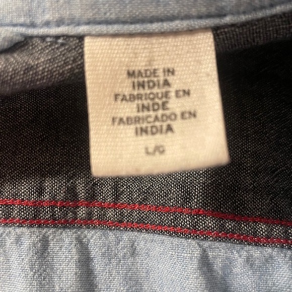 Levi's Button Down Shirt Light Blue - Picture 4 of 5